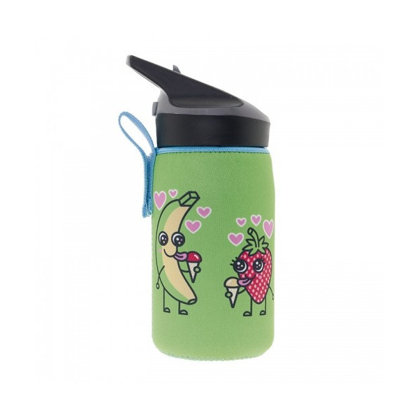 Tritan bottle 0,45L Katuki - neoprene cover Tutti Tritan bottle 0,45L Katuki - neoprene cover Tutti