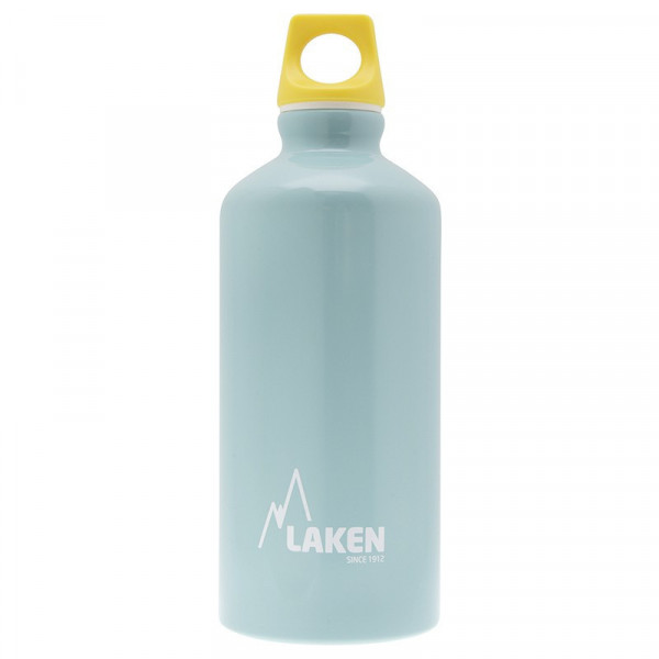 Alu. Bottle Futura 0,6 L.-Yellow Cap -Light blue B Alu. Bottle Futura 0,6 L.-Yellow Cap -Light blue B